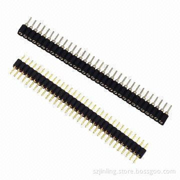 1.778mm Pitch Machined Pin Adapters and Sockets 3.0mm Height PPS Insulator Tin and Gold Plating